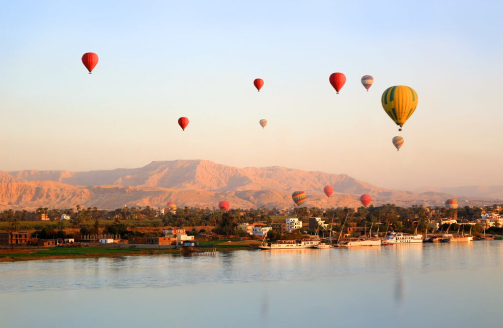 Hot Air Balloon over the West Bank